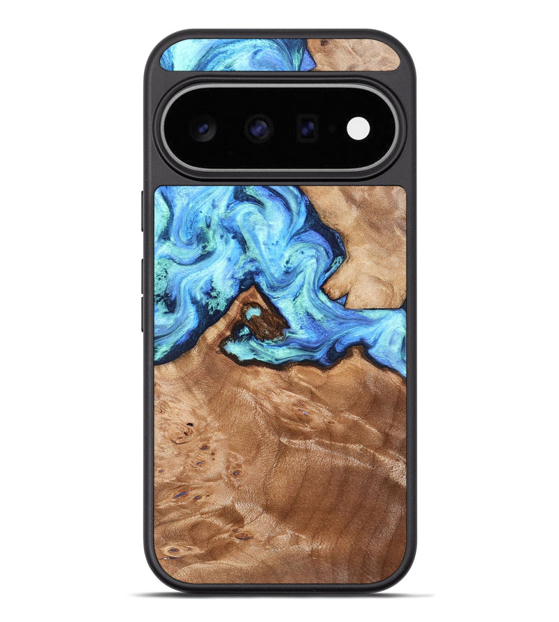 Pixel 11 Pro XL Wood Phone Case - Dino (Blue, 832762)