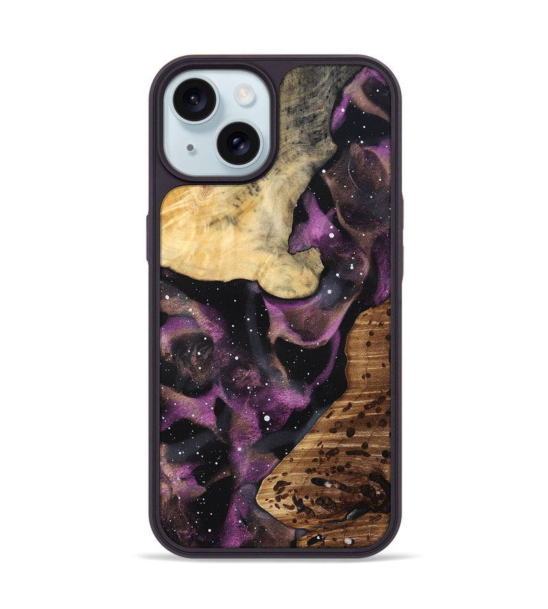 iPhone 15 Wood Phone Case - Kati (Cosmos, 832766)