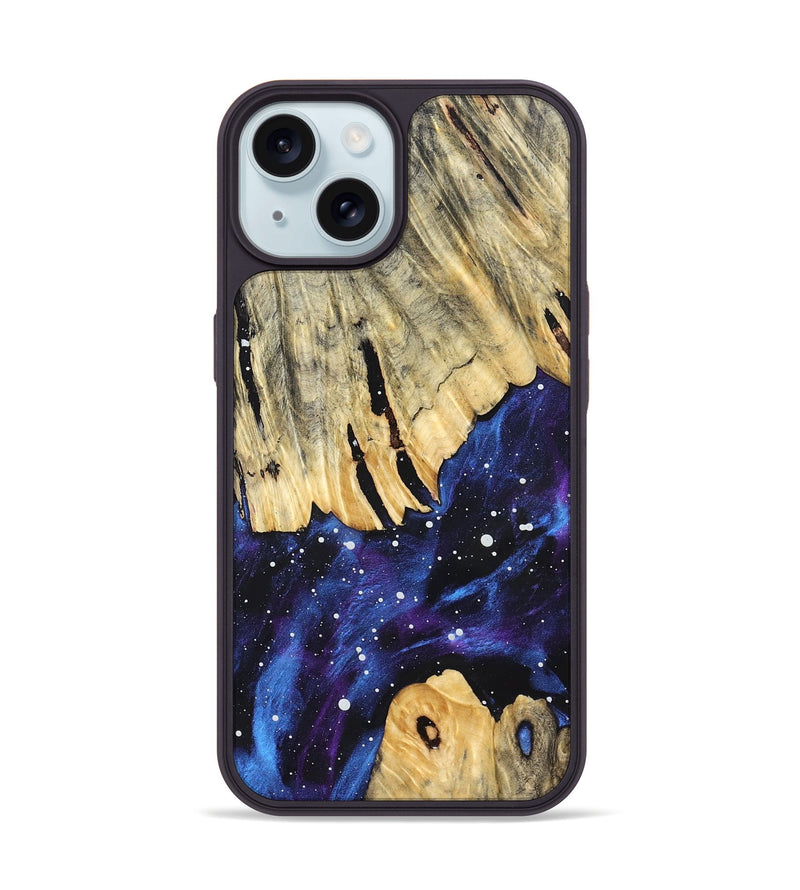 iPhone 15 Wood Phone Case - Javion (Cosmos, 832774)