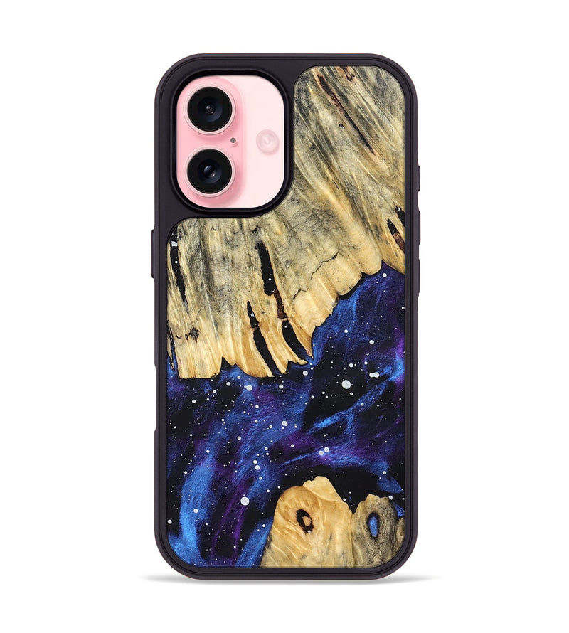 iPhone 16 Wood Phone Case - Javion (Cosmos, 832774)