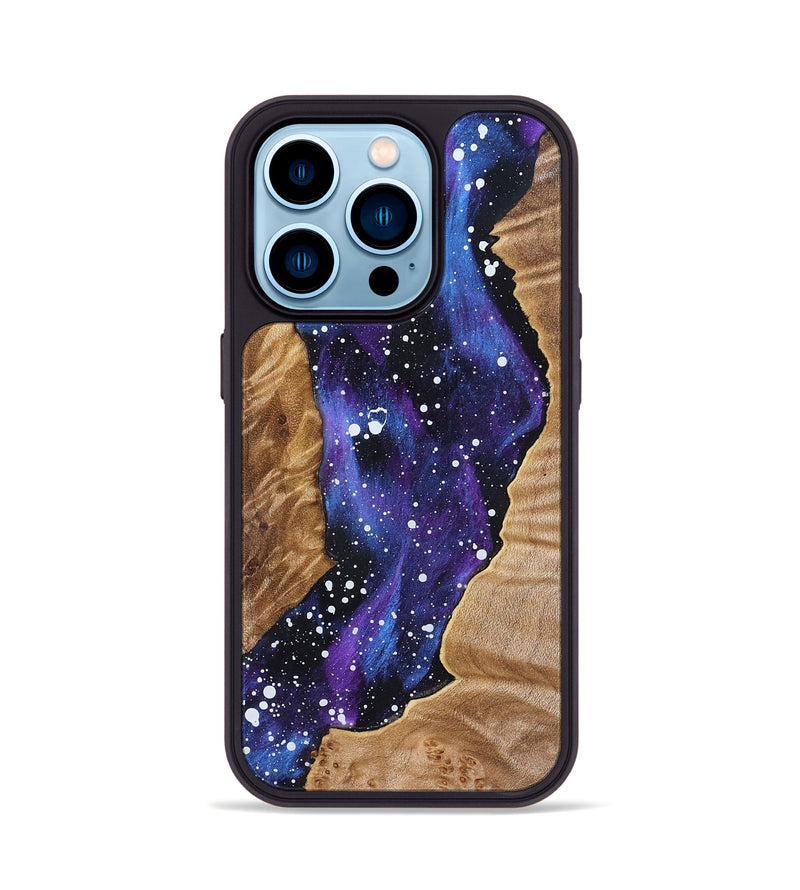 iPhone 14 Pro Wood Phone Case - Lora (Cosmos, 832777)