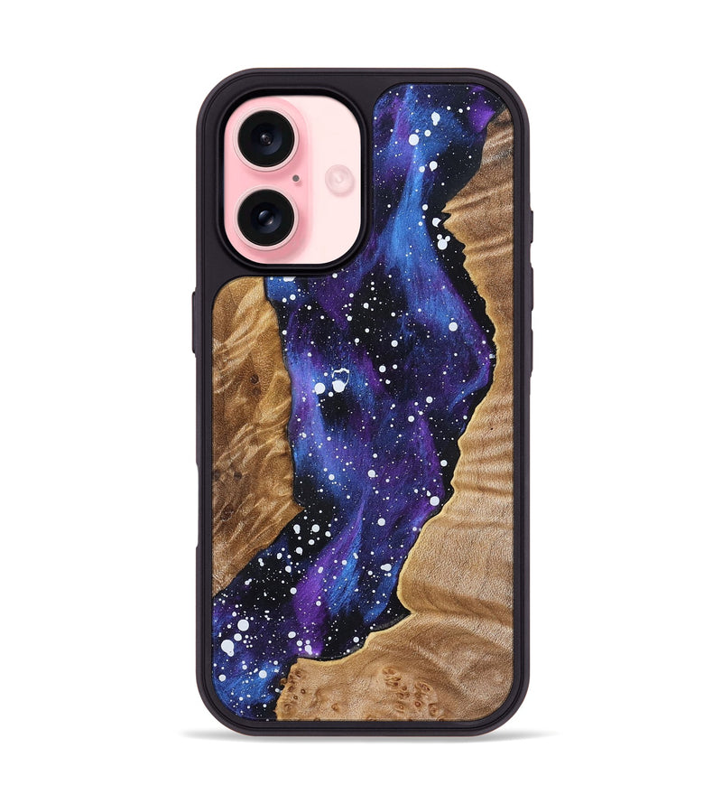 iPhone 16 Wood Phone Case - Lora (Cosmos, 832777)