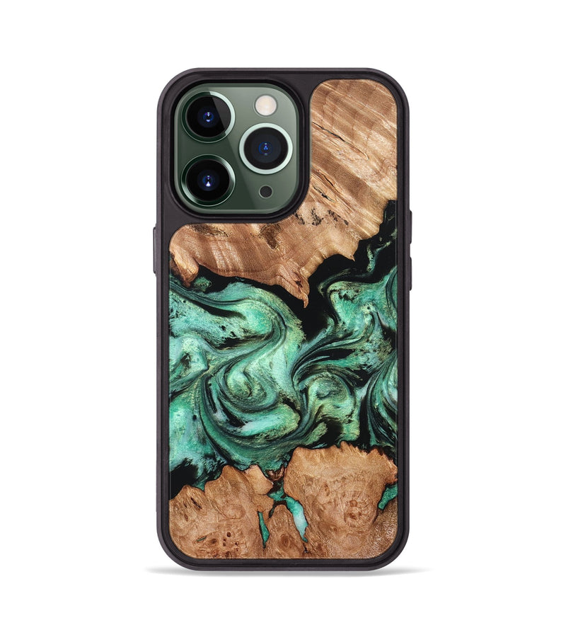 iPhone 13 Pro Wood Phone Case - Diego (Green, 832779)