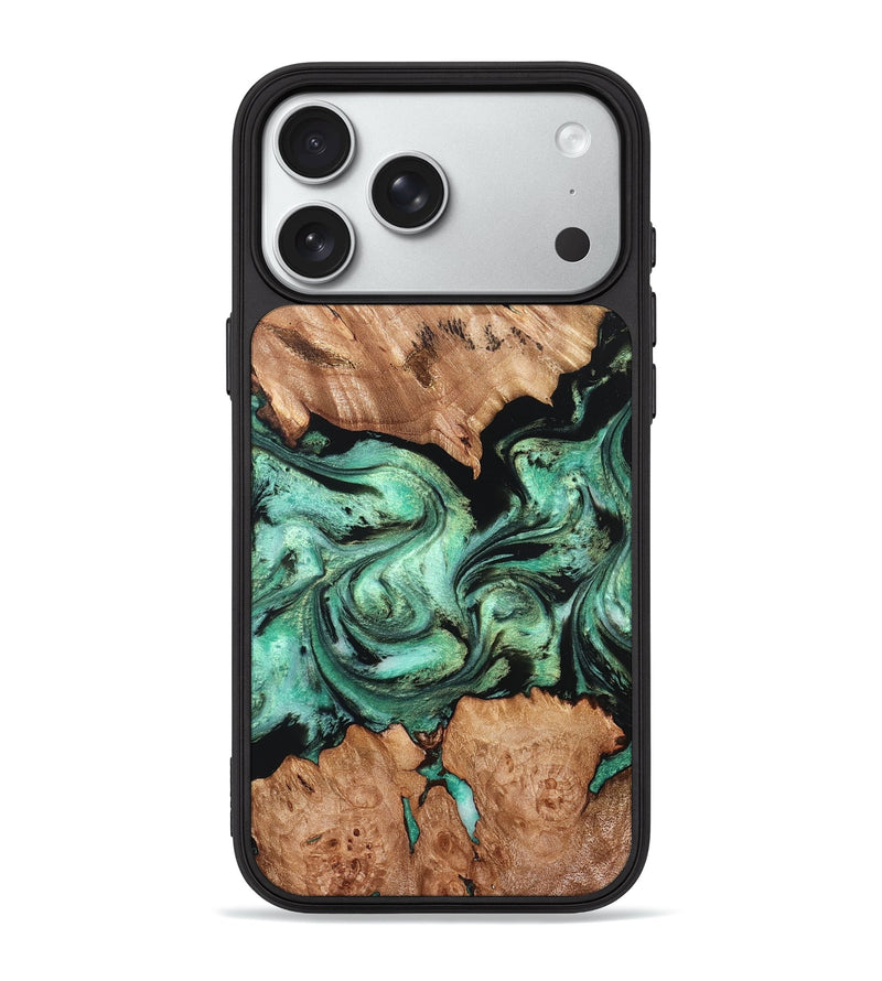 iPhone 18 Pro Max Wood Phone Case - Diego (Green, 832779)
