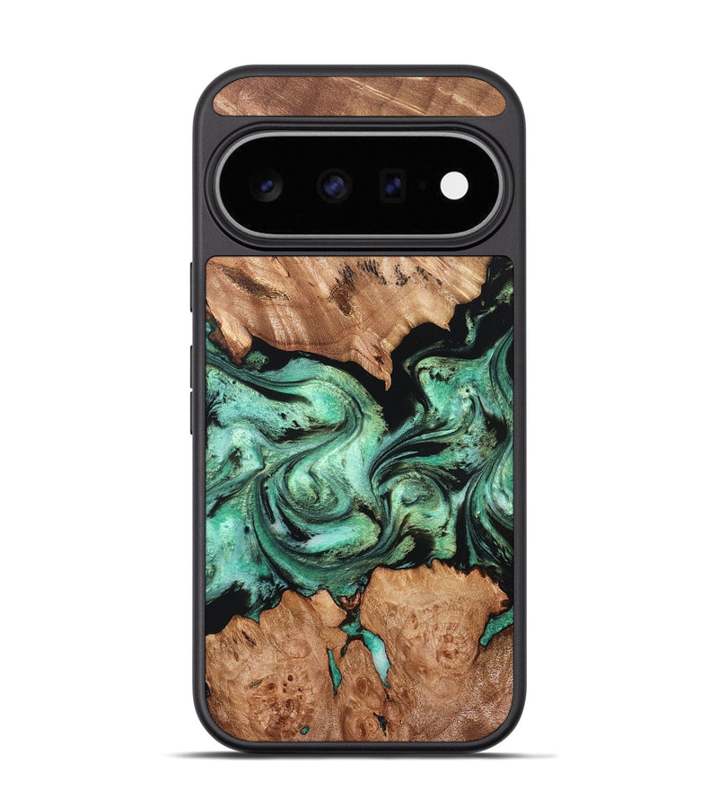 Pixel 11 Pro Wood Phone Case - Diego (Green, 832779)