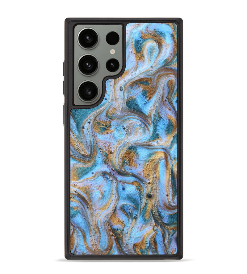 Galaxy S23 Ultra ResinArt Phone Case - Ward (Teal & Gold, 832783)
