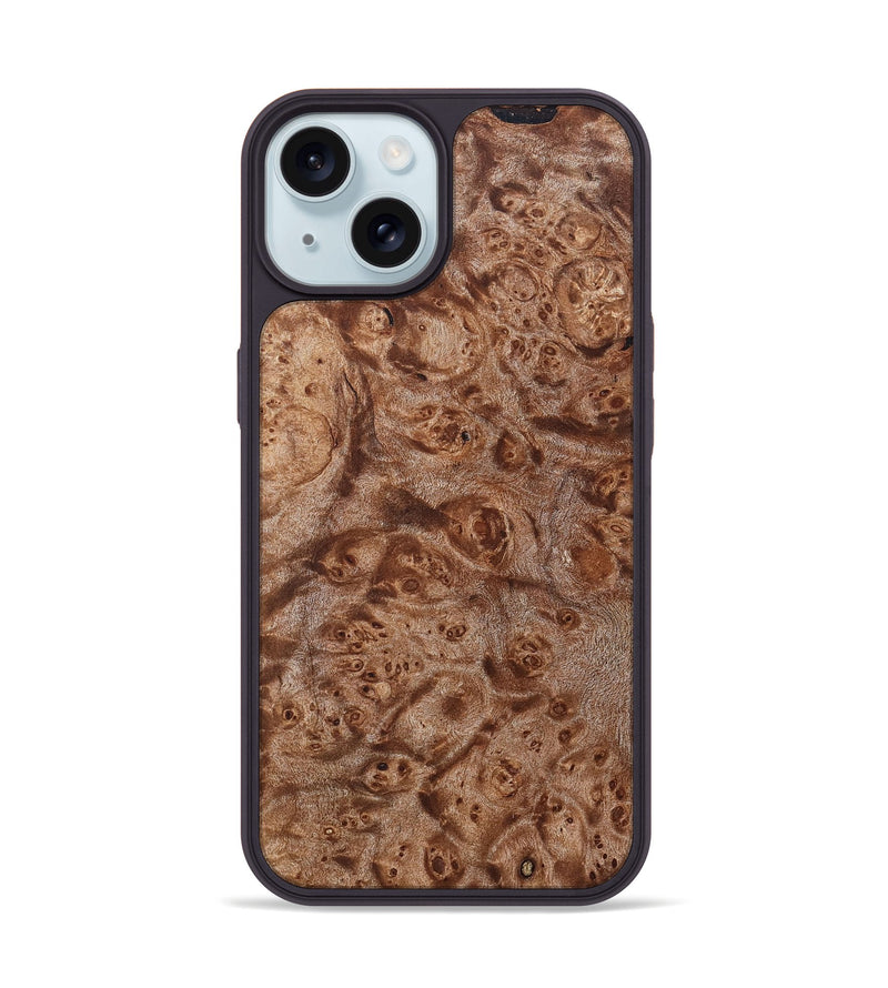 iPhone 15 Wood Phone Case - Efrain (Wood Burl, 832788)