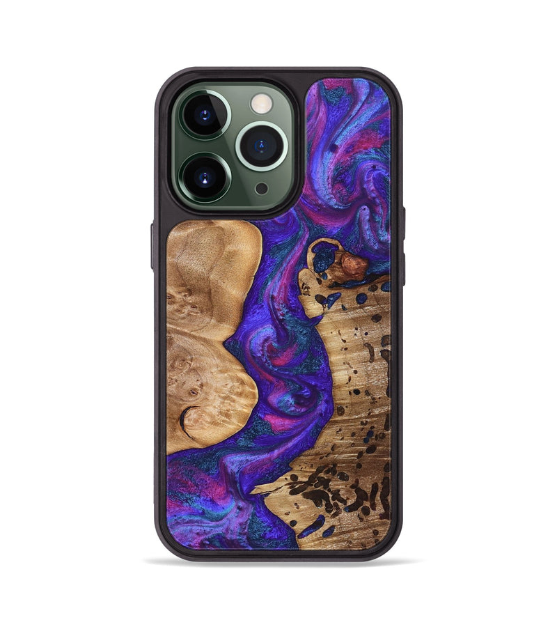 iPhone 13 Pro Wood Phone Case - Abbie (Purple, 832792)