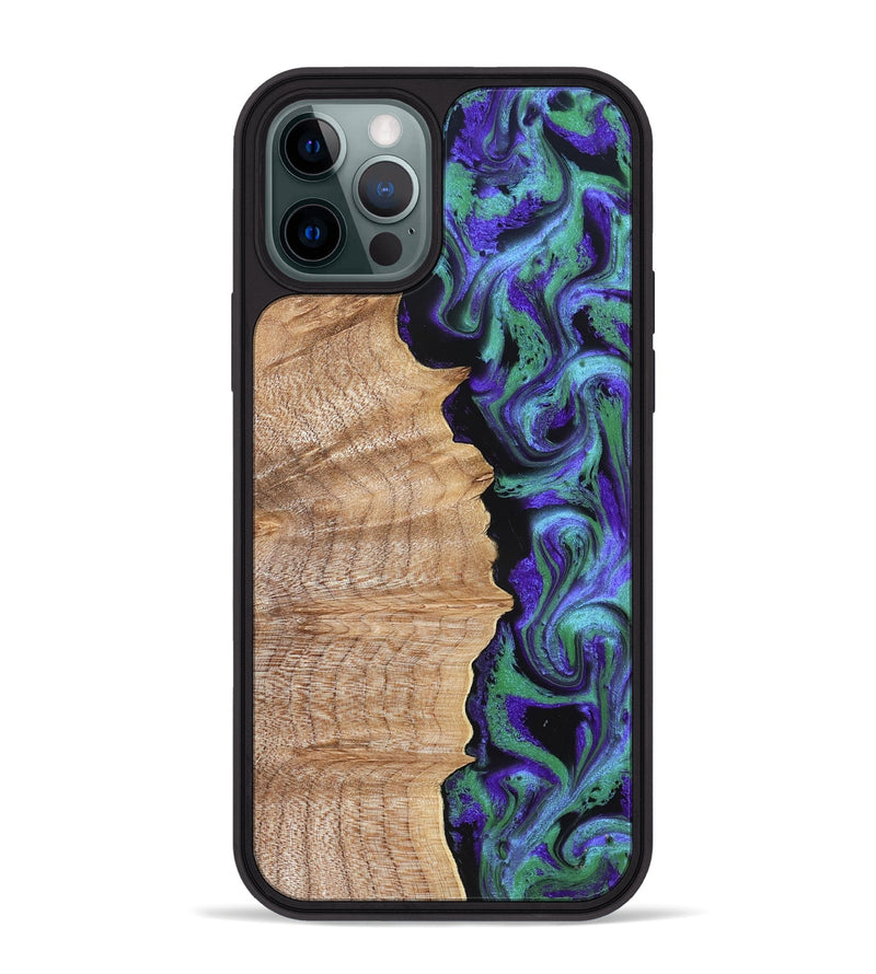 iPhone 12 Pro Max Wood Phone Case - Meyer (Purple, 832793)