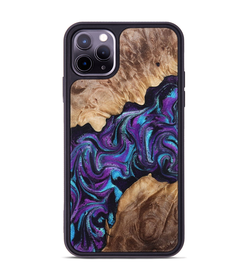 iPhone 11 Pro Max Wood Phone Case - Luis (Purple, 832794)