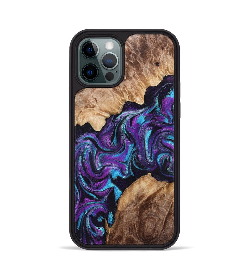 iPhone 12 Pro Wood Phone Case - Luis (Purple, 832794)