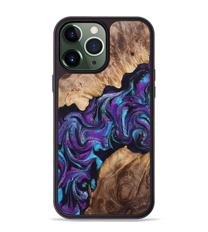 iPhone 13 Pro Max Wood Phone Case - Luis (Purple, 832794)
