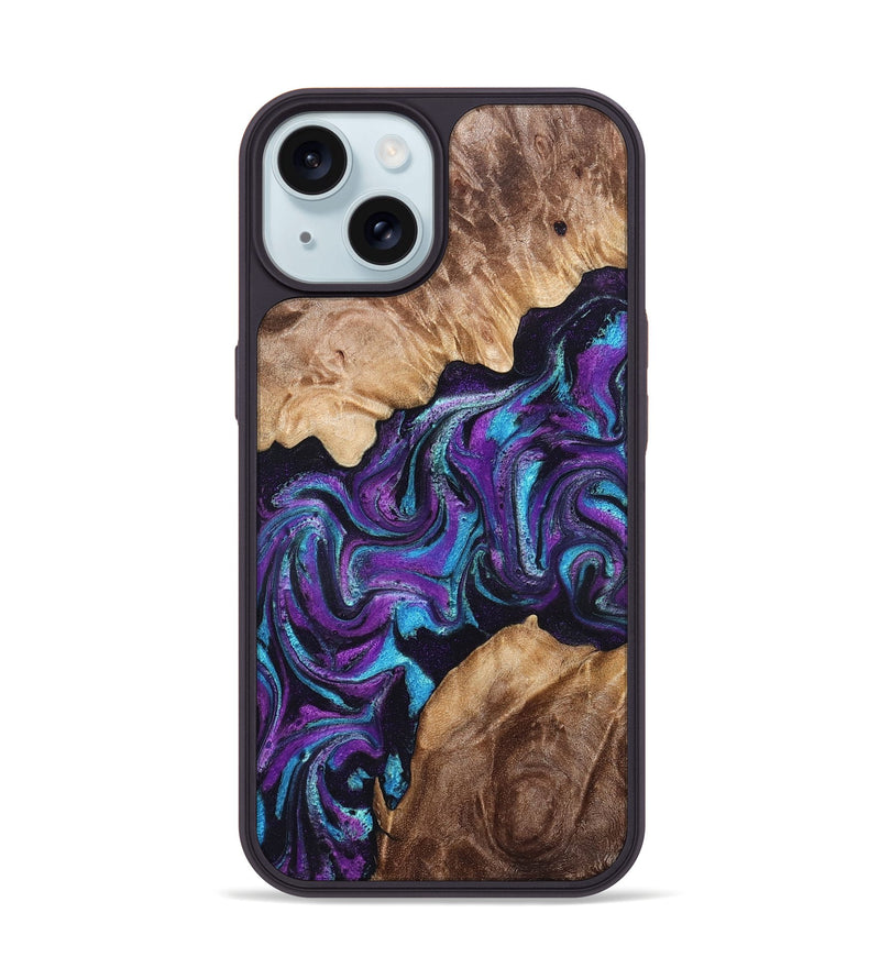 iPhone 15 Wood Phone Case - Luis (Purple, 832794)