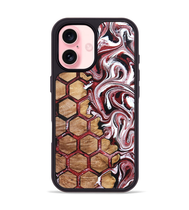 iPhone 16 Wood Phone Case - Elina (Pattern, 832802)