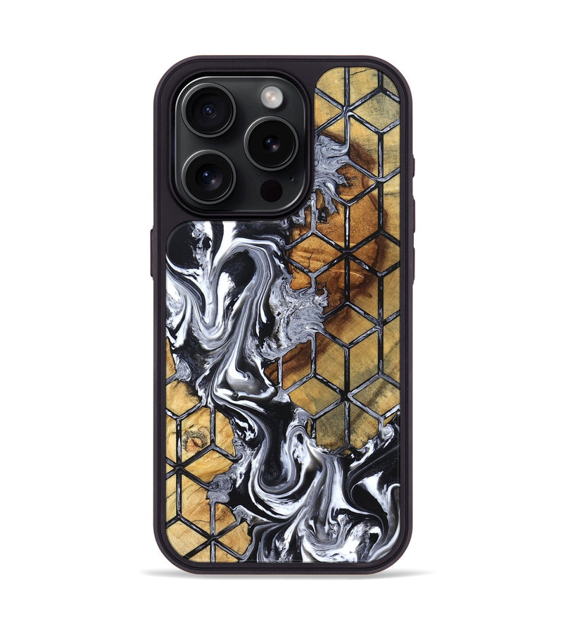 iPhone 15 Pro Wood Phone Case - Hailee (Pattern, 832803)