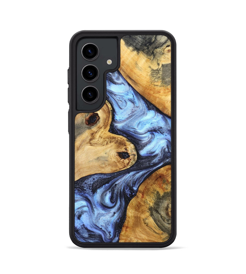Galaxy S24 Wood Phone Case - Daren (Blue, 832805)
