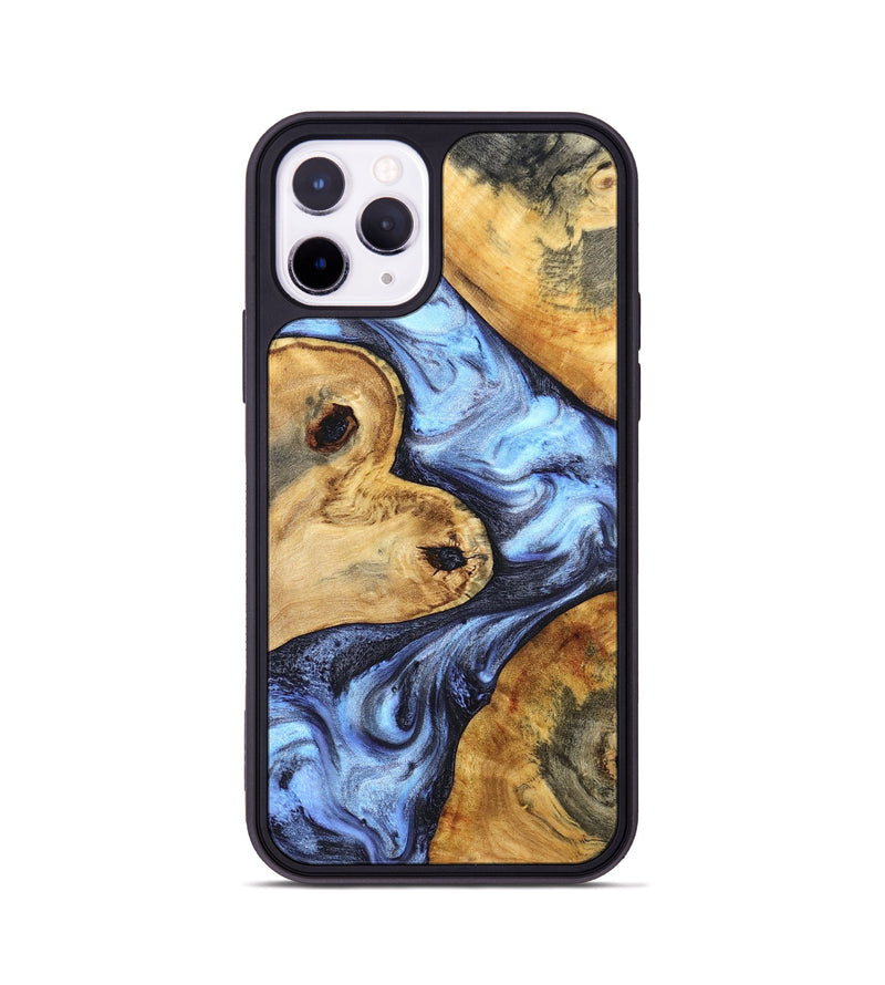 iPhone 11 Pro Wood Phone Case - Daren (Blue, 832805)