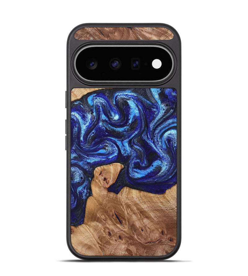 Pixel 11 Wood Phone Case - Birdie (Blue, 832808)