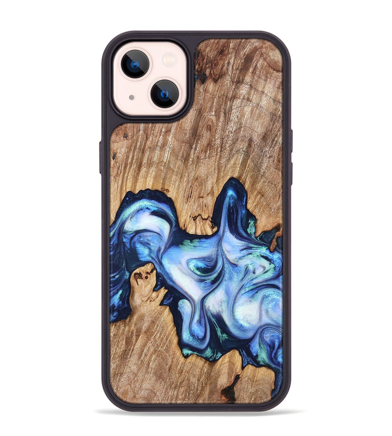 iPhone 14 Plus Wood Phone Case - Nash (Blue, 832811)