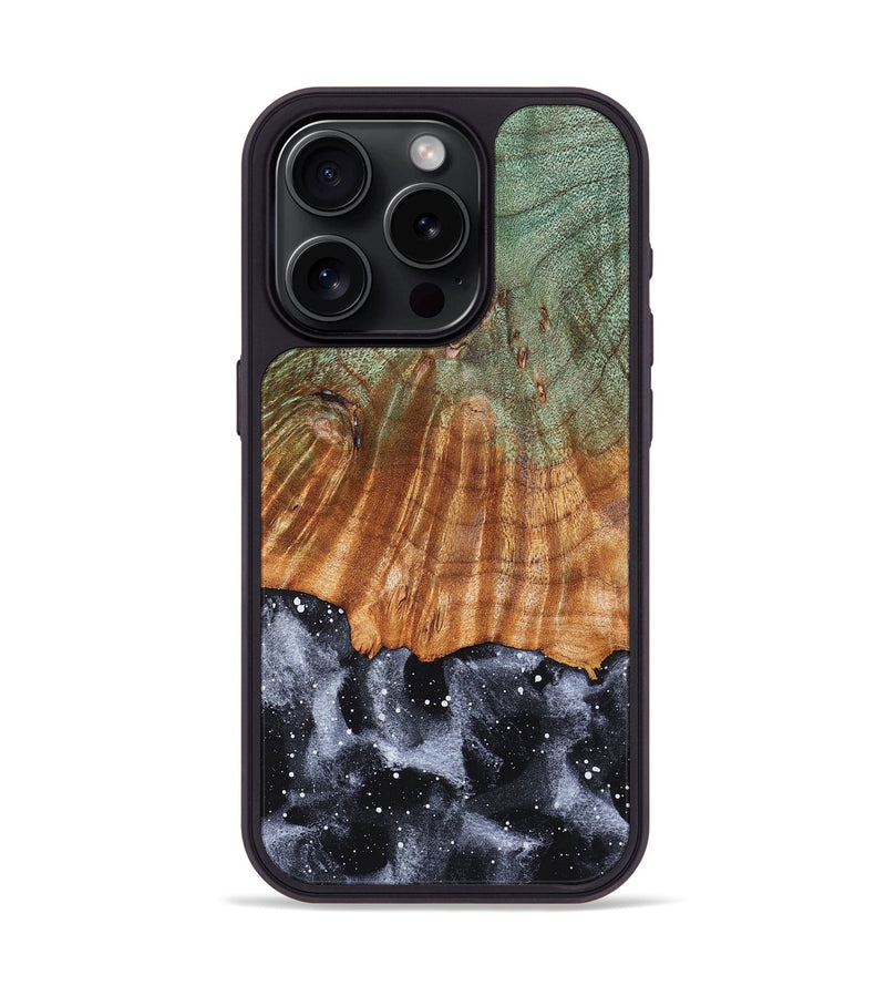 iPhone 15 Pro Wood Phone Case - Paisley (Cosmos, 832819)