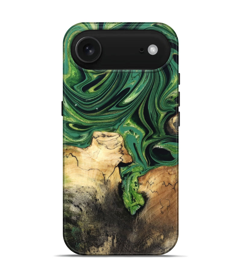 iPhone 17 Air Wood Live Edge Phone Case - Rhianna (Green, 832835)
