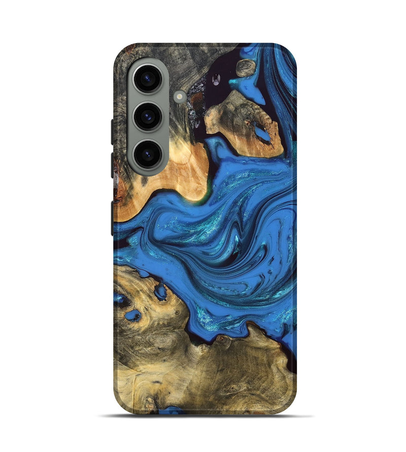 Galaxy S24 Wood Live Edge Phone Case - Alvie (Blue, 832837)