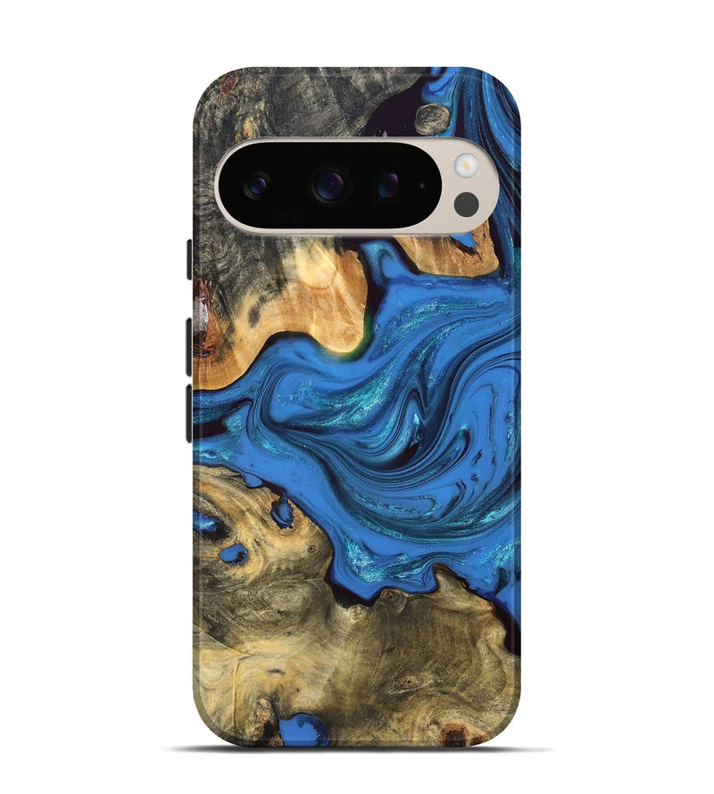 Pixel 10 Wood Live Edge Phone Case - Alvie (Blue, 832837)