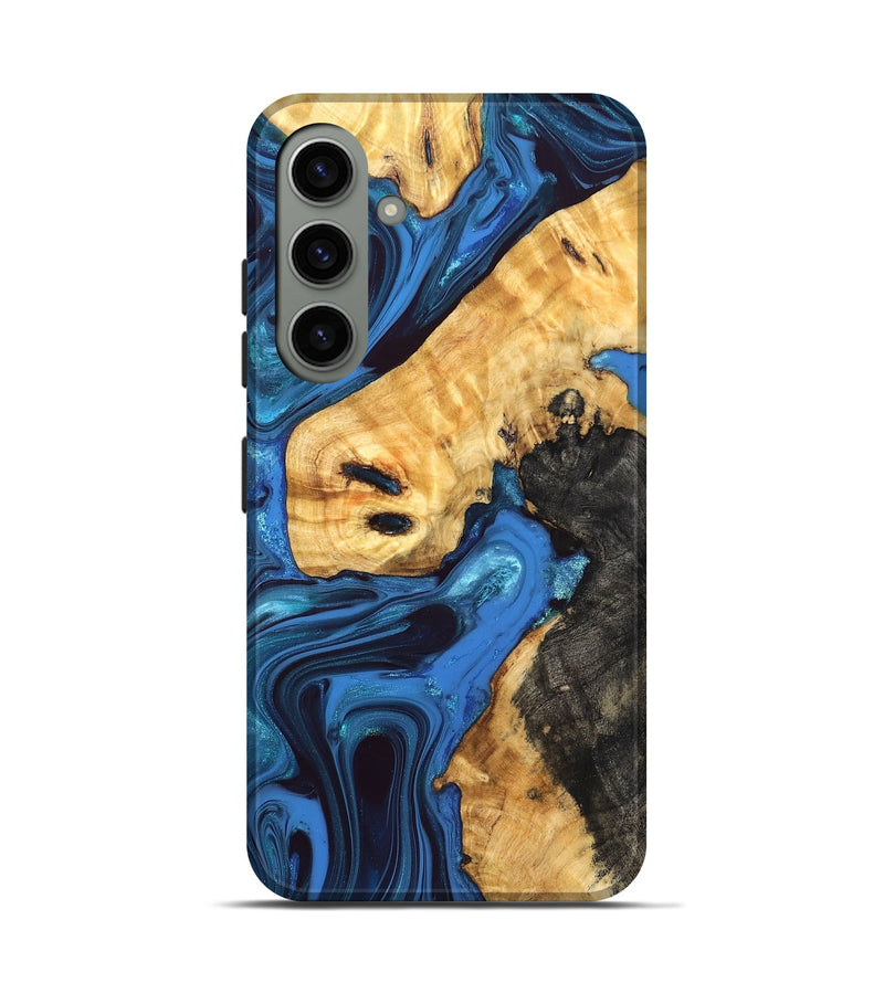 Galaxy S24 Wood Live Edge Phone Case - Bjorn (Blue, 832839)