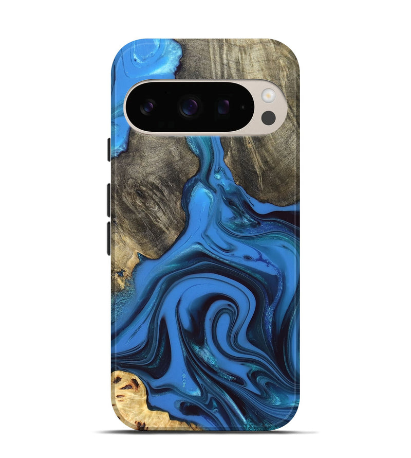 Pixel 10 Wood Live Edge Phone Case - Ouida (Blue, 832840)
