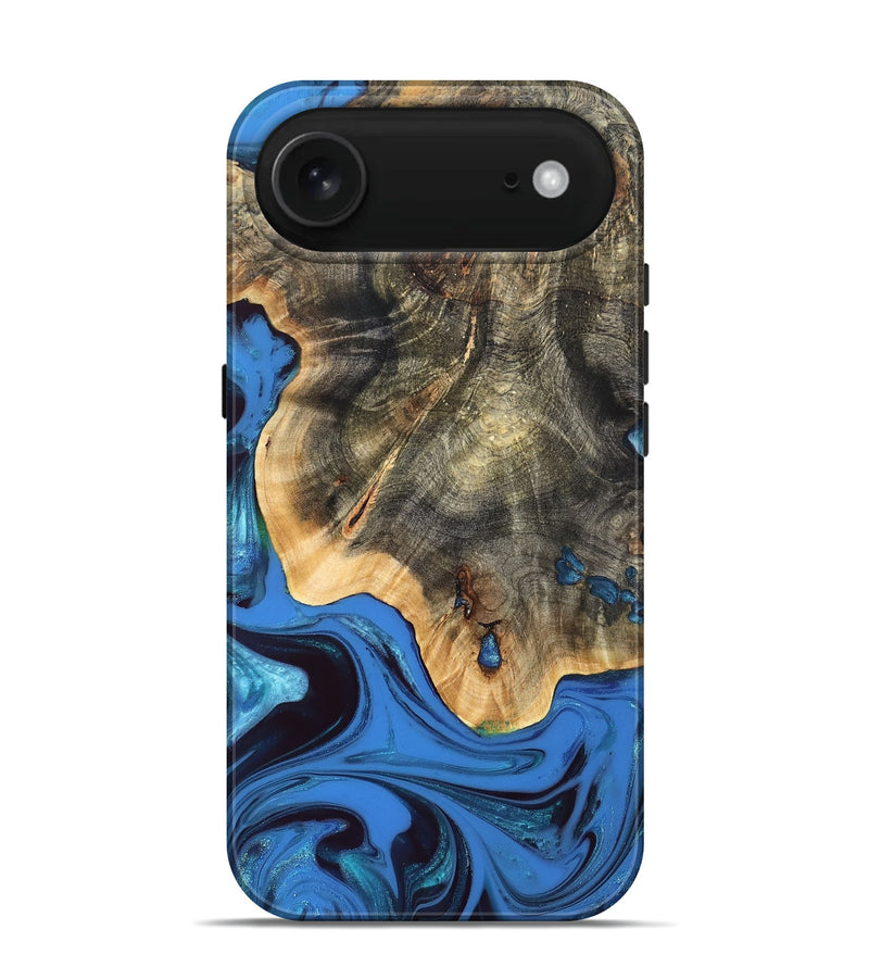 iPhone 17 Air Wood Live Edge Phone Case - Alaiya (Blue, 832842)