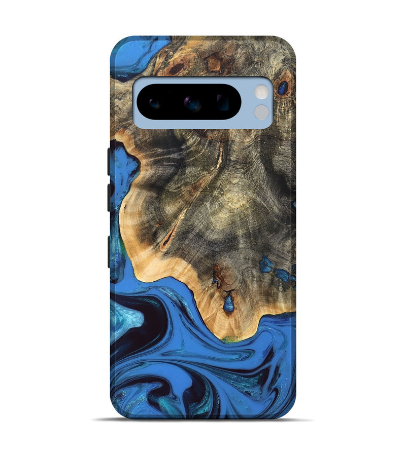 Pixel 8 Pro Wood Live Edge Phone Case - Alaiya (Blue, 832842)