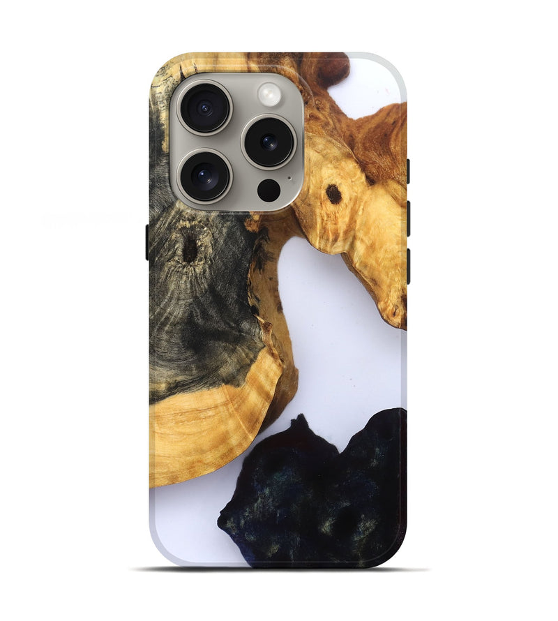 iPhone 16 Pro Wood Live Edge Phone Case - Kayden (Clear, 832845)