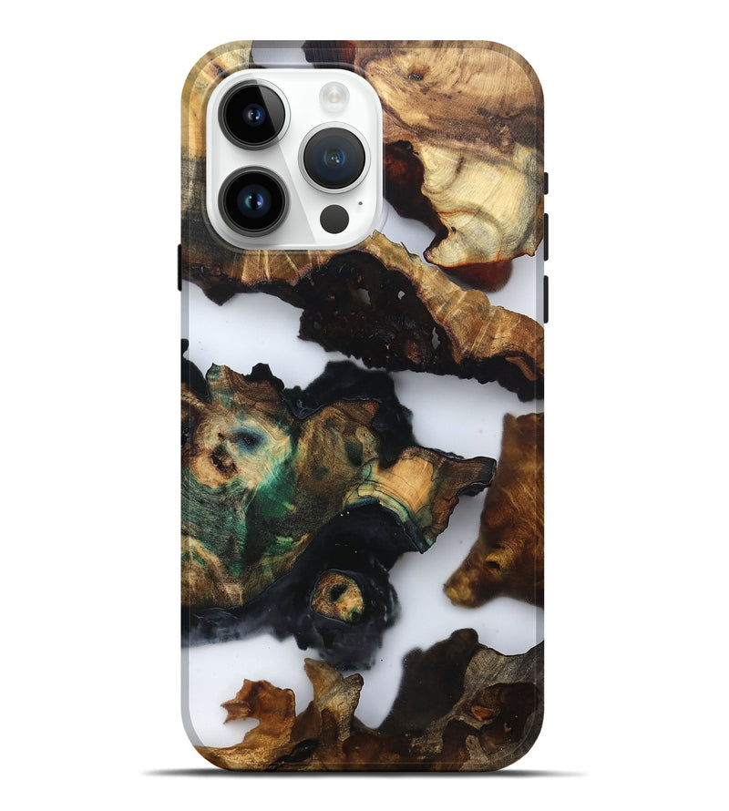 iPhone 15 Pro Max Wood Live Edge Phone Case - Beyonce (Clear, 832847)