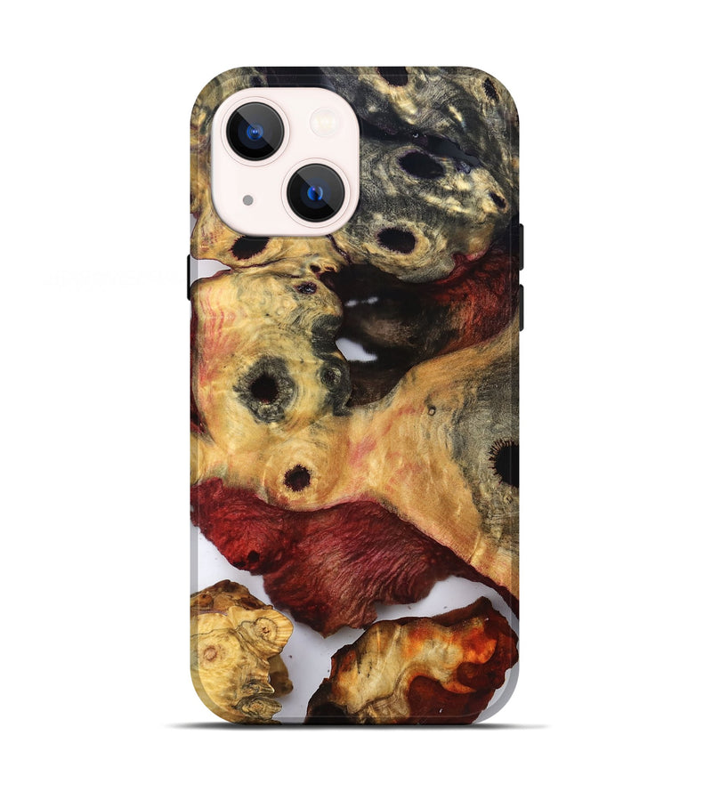 iPhone 13 Wood Live Edge Phone Case - Eliam (Clear, 832848)