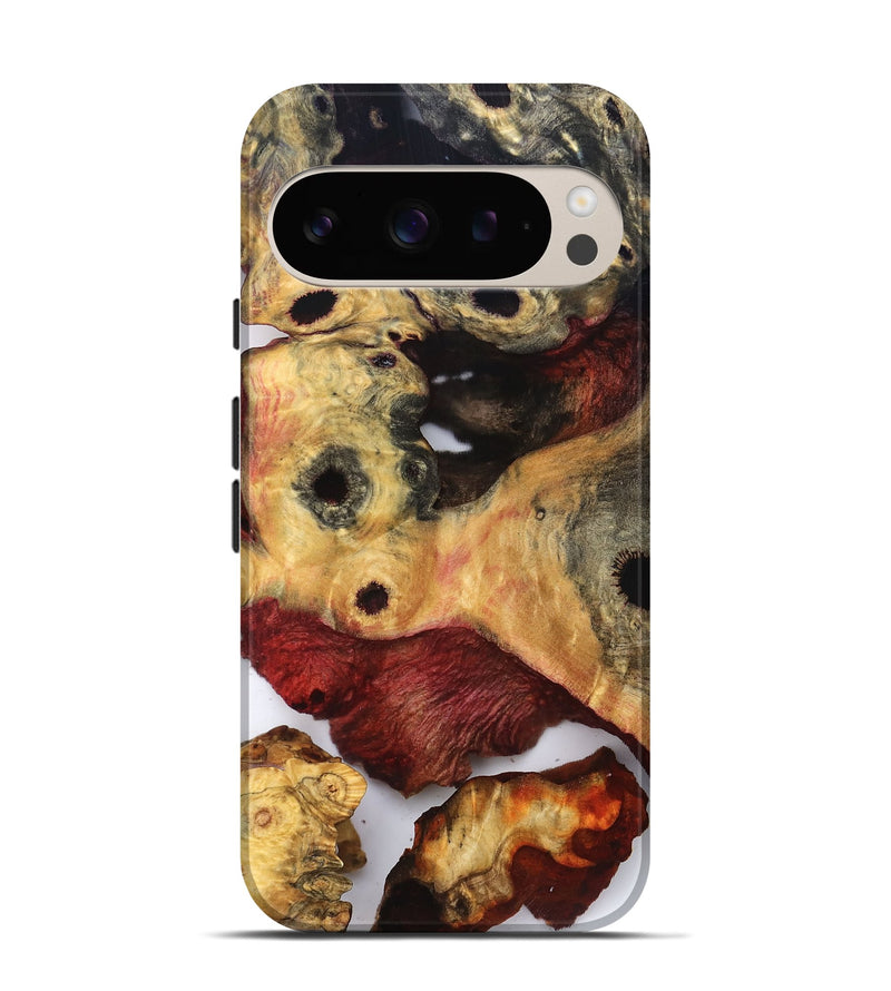 Pixel 9 Pro Wood Live Edge Phone Case - Eliam (Clear, 832848)