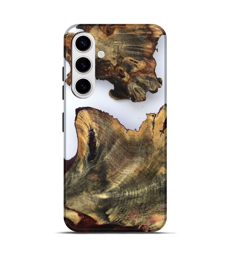 Galaxy S25 Wood Live Edge Phone Case - Carey (Clear, 832849)