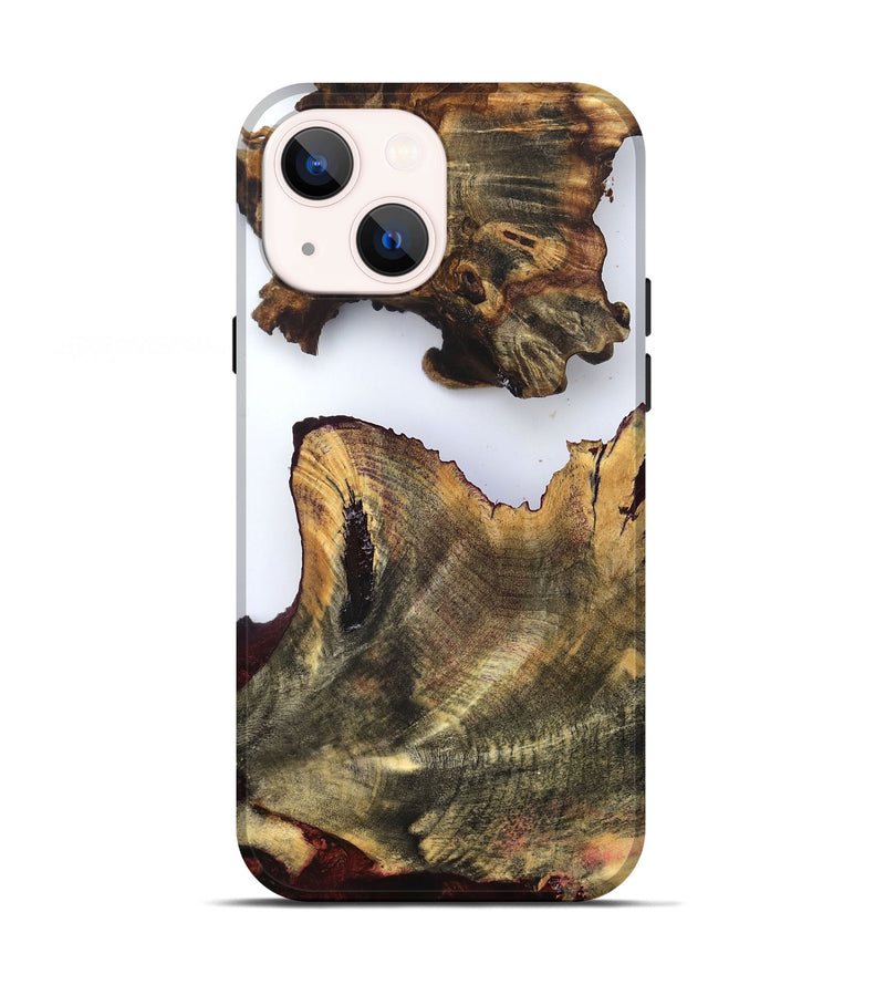 iPhone 13 Wood Live Edge Phone Case - Carey (Clear, 832849)