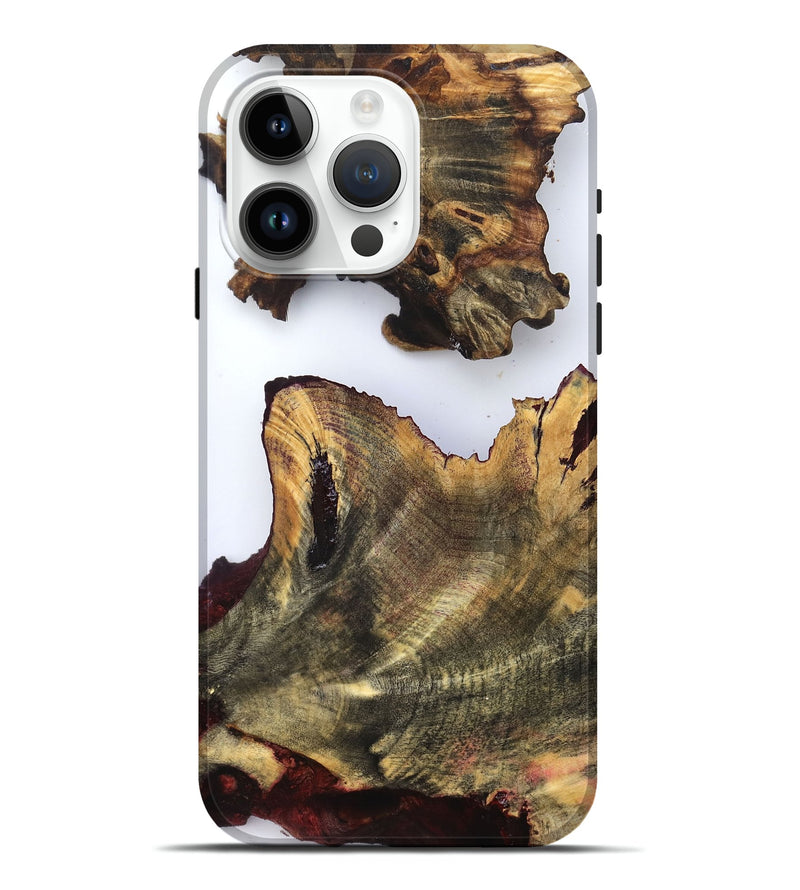 iPhone 15 Pro Max Wood Live Edge Phone Case - Carey (Clear, 832849)