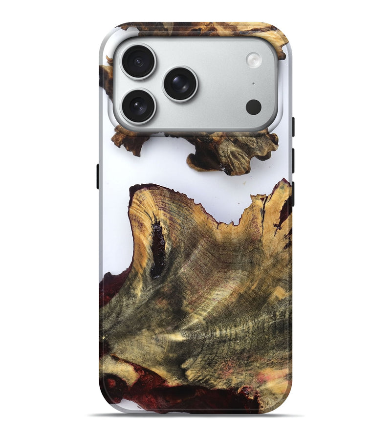 iPhone 18 Pro Max Wood Live Edge Phone Case - Carey (Clear, 832849)