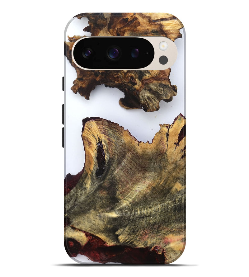 Pixel 9 Pro XL Wood Live Edge Phone Case - Carey (Clear, 832849)