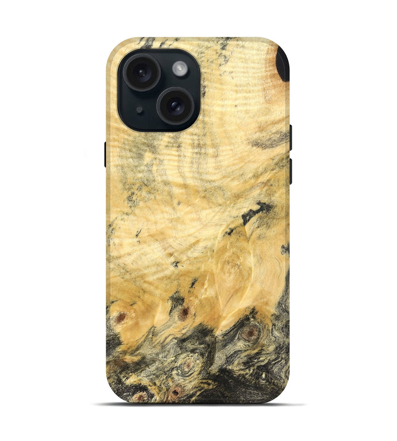 iPhone 15 Wood Live Edge Phone Case - Kortney (Solid Wood, 832855)
