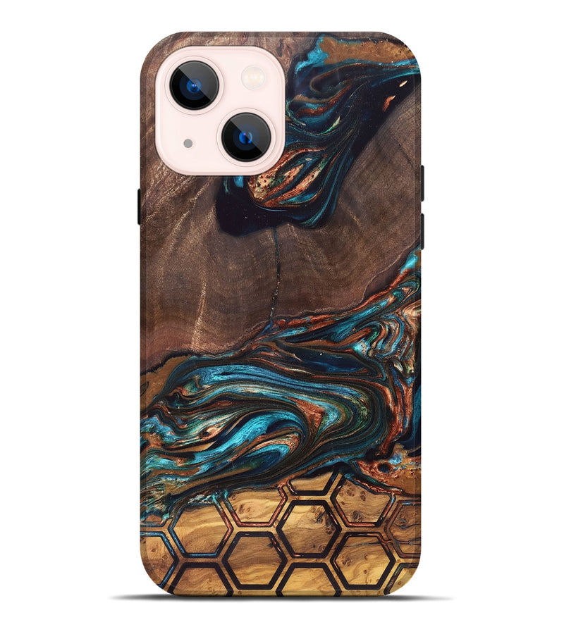 iPhone 14 Plus Wood Live Edge Phone Case - Sybil (Pattern, 832858)