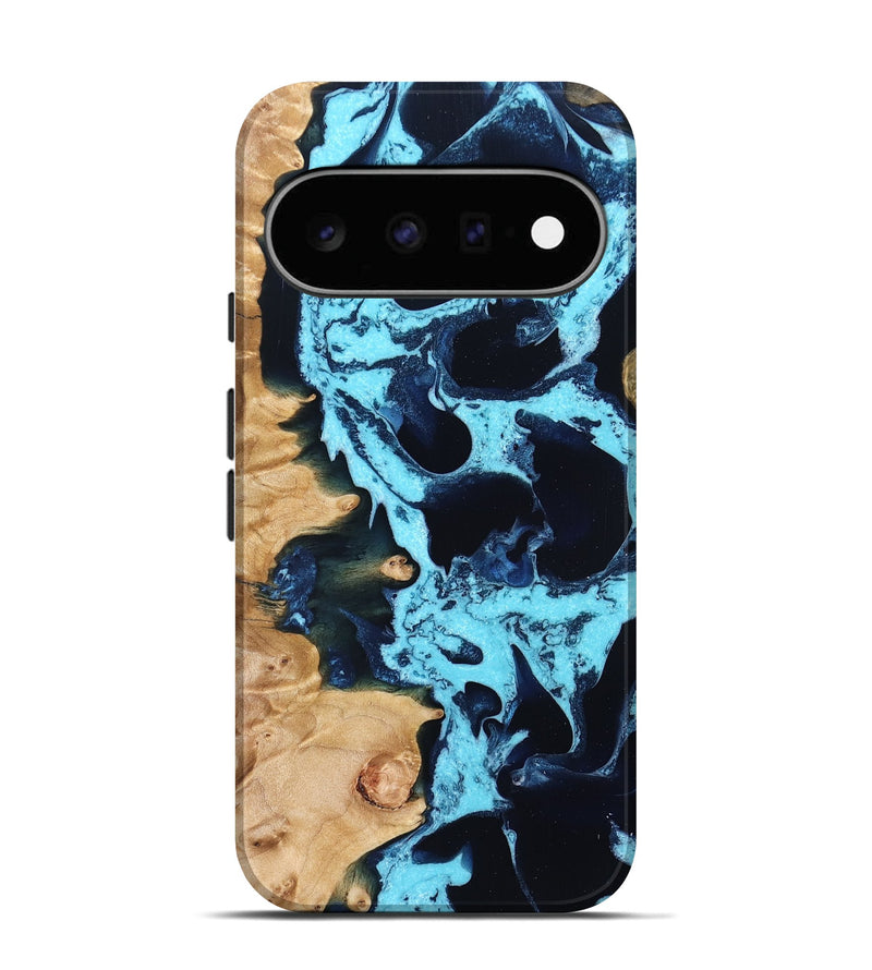 Pixel 11 Wood Live Edge Phone Case - Xyla (Blue, 832859)