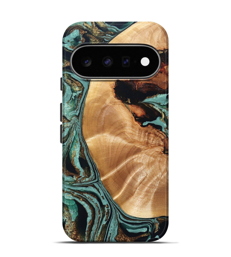 Pixel 11 Pro Wood Live Edge Phone Case - Jerrod (Green, 832860)