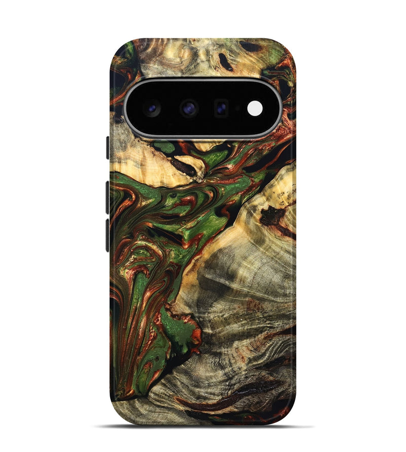 Pixel 11 Pro Wood Live Edge Phone Case - Hope (Green, 832864)