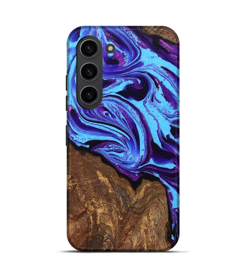 Galaxy S23 Wood Live Edge Phone Case - Trevor (Purple, 832865)