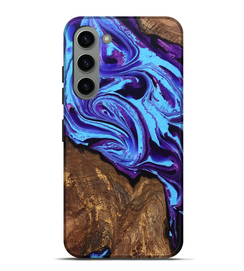 Galaxy S23 Plus Wood Live Edge Phone Case - Trevor (Purple, 832865)