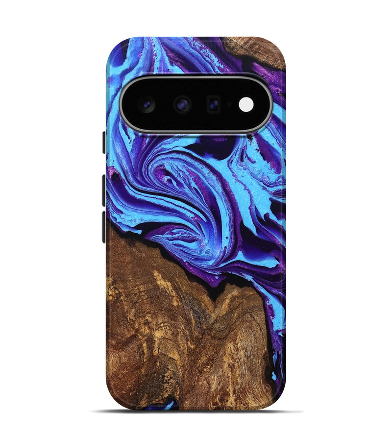 Pixel 11 Pro Wood Live Edge Phone Case - Trevor (Purple, 832865)