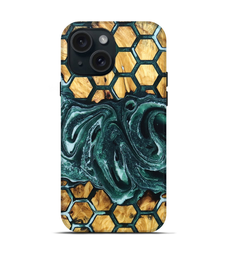 iPhone 15 Wood Live Edge Phone Case - Jerald (Pattern, 832868)