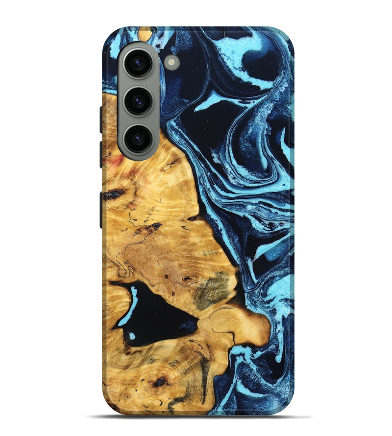 Galaxy S23 Plus Wood Live Edge Phone Case - Baby (Blue, 832871)